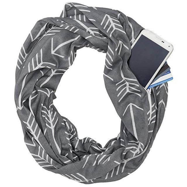 Sholdit Shimmer Convertible Infinity Scarf With Pocket