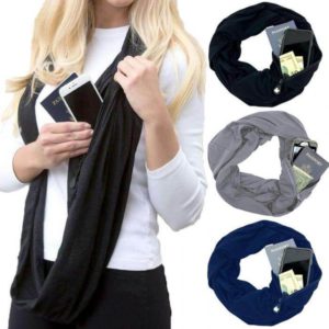 Sholdit Shimmer Convertible Infinity Scarf With Pocket