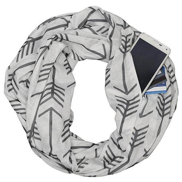 Sholdit Shimmer Convertible Infinity Scarf With Pocket