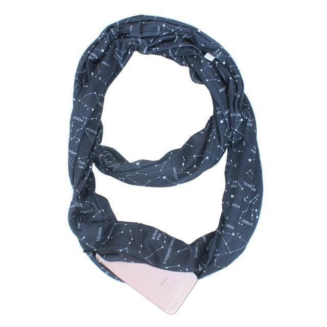 Sholdit Shimmer Convertible Infinity Scarf With Pocket