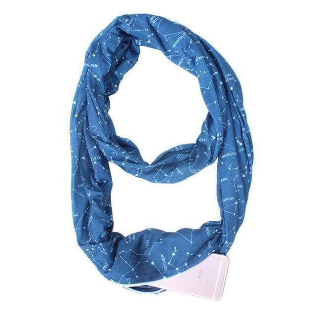 Sholdit Shimmer Convertible Infinity Scarf With Pocket