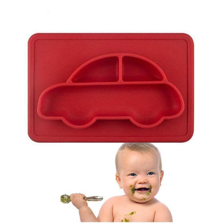 Silicone Baby Plate Toddler Plate Non Slip Suction No Mess
