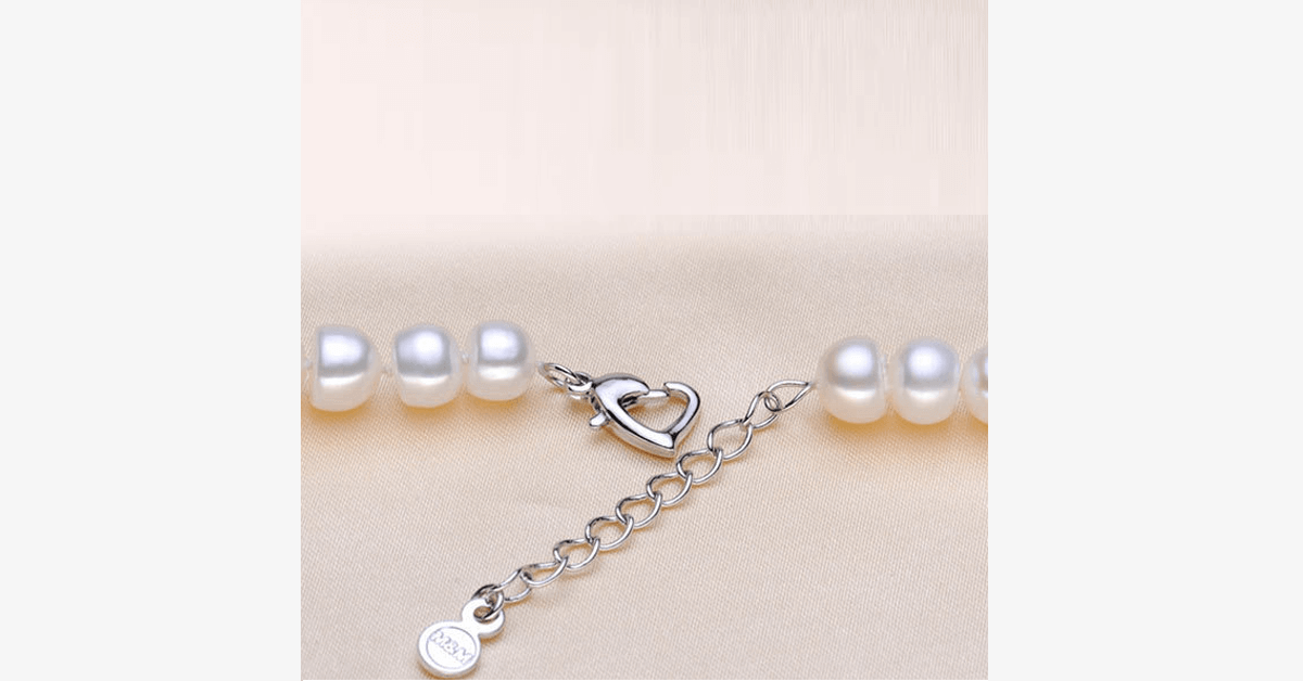 Silver And Pearl Bracelet