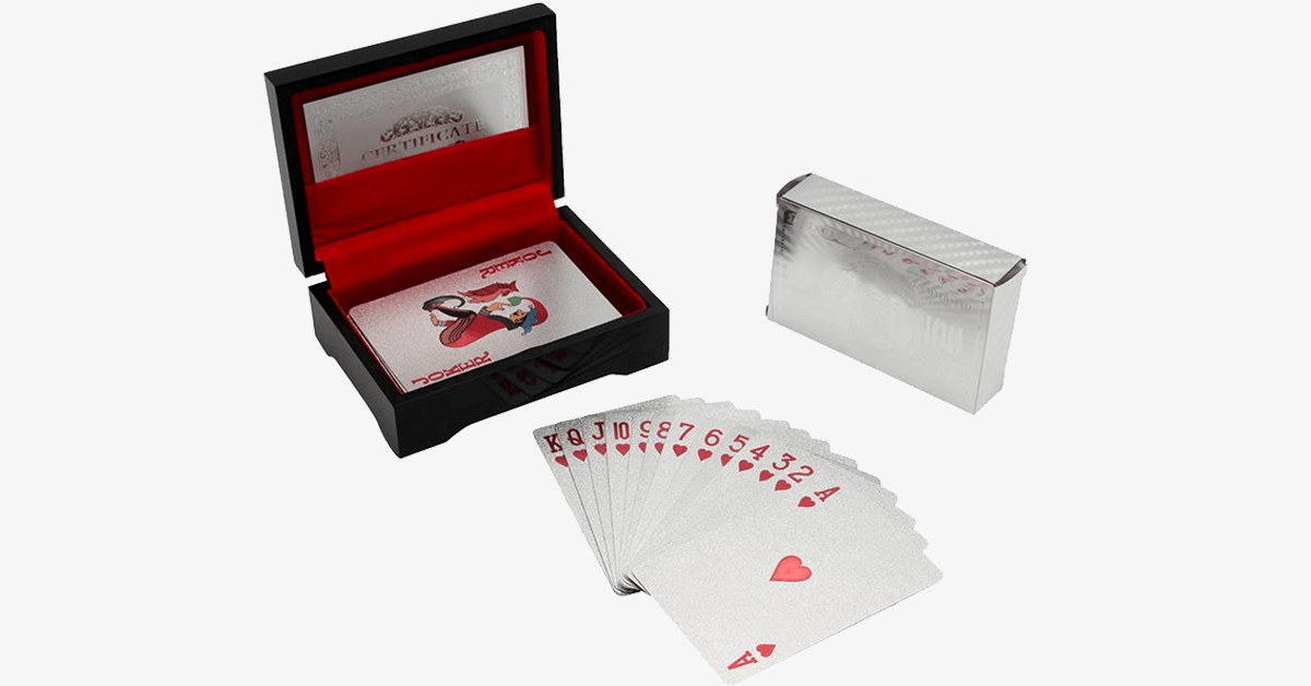 Silver Plated Playing Cards