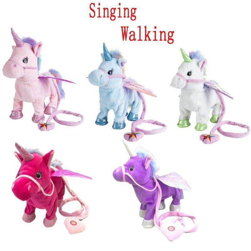 Singing And Walking Unicorn Plushtoy