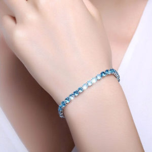 Single Strand Aquamarine Bracelet