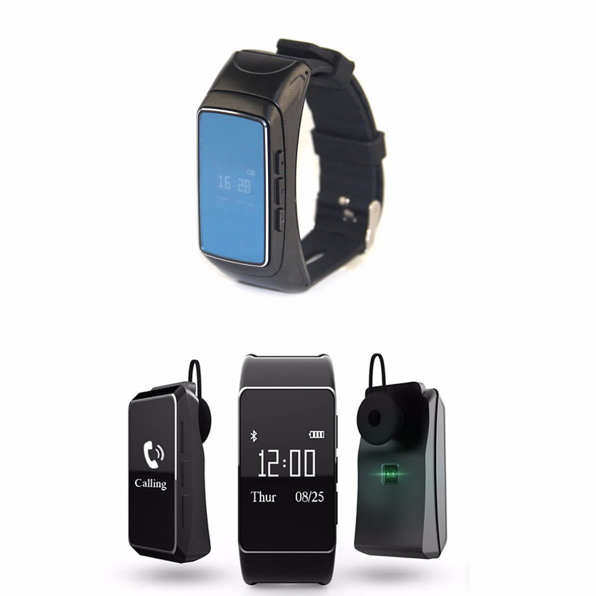 Smart Bracelet Watch Bluetooth Fitness Heart Pedometer Headset