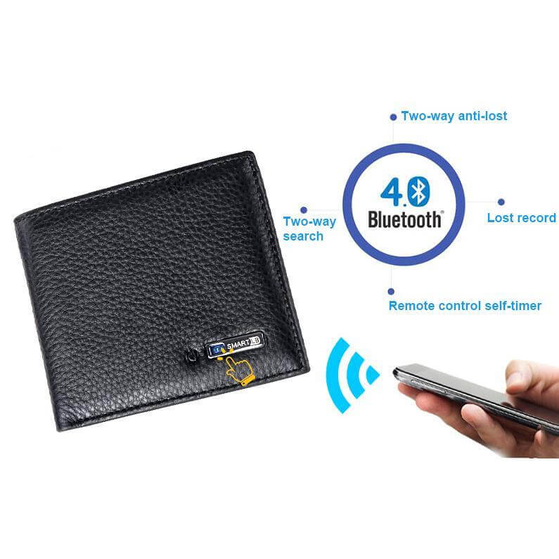 Smart Wallet Anti Theft Bluetooth Anti Lost Leather Wallet