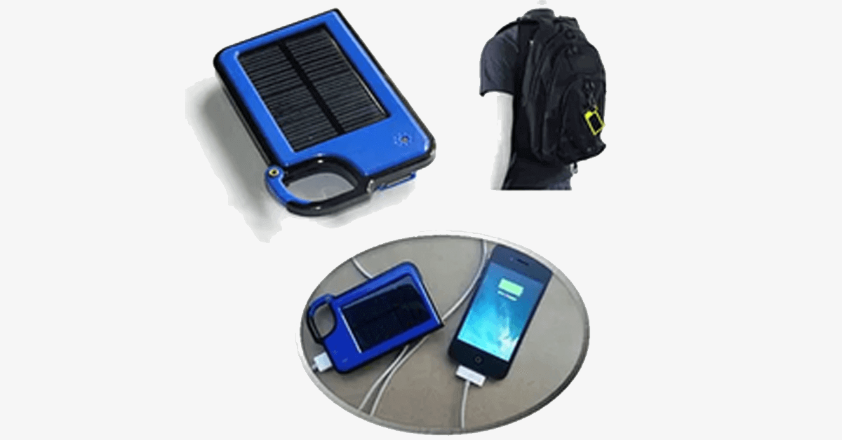 Smartphone Clip On Solar Charger Assorted Colors