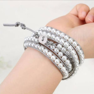 Snow Pearl Wrap Bracelet