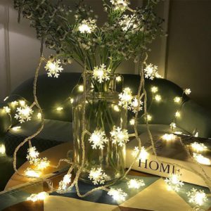 Snowflake Lights Led Hanging Light Up Snowflake Christmas Lights