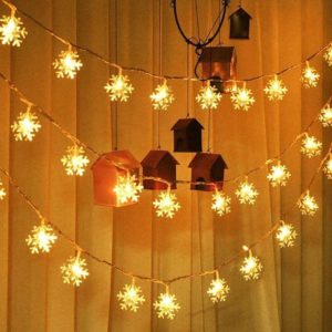 Snowflake Lights Led Hanging Light Up Snowflake Christmas Lights