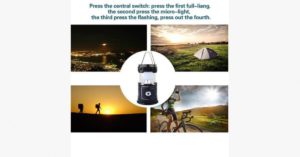 Solar Camping Light With Portable Charger Camping Made Fun And Safe