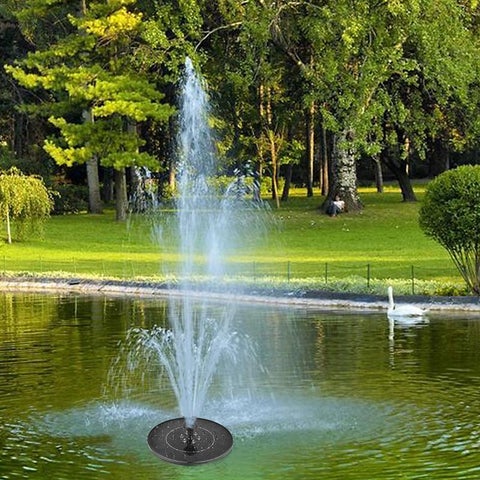 Solar Powered Floating Fountain