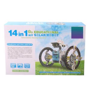 Solar Robot Kit 14 In 1 Diy Running Educational Toy Robot