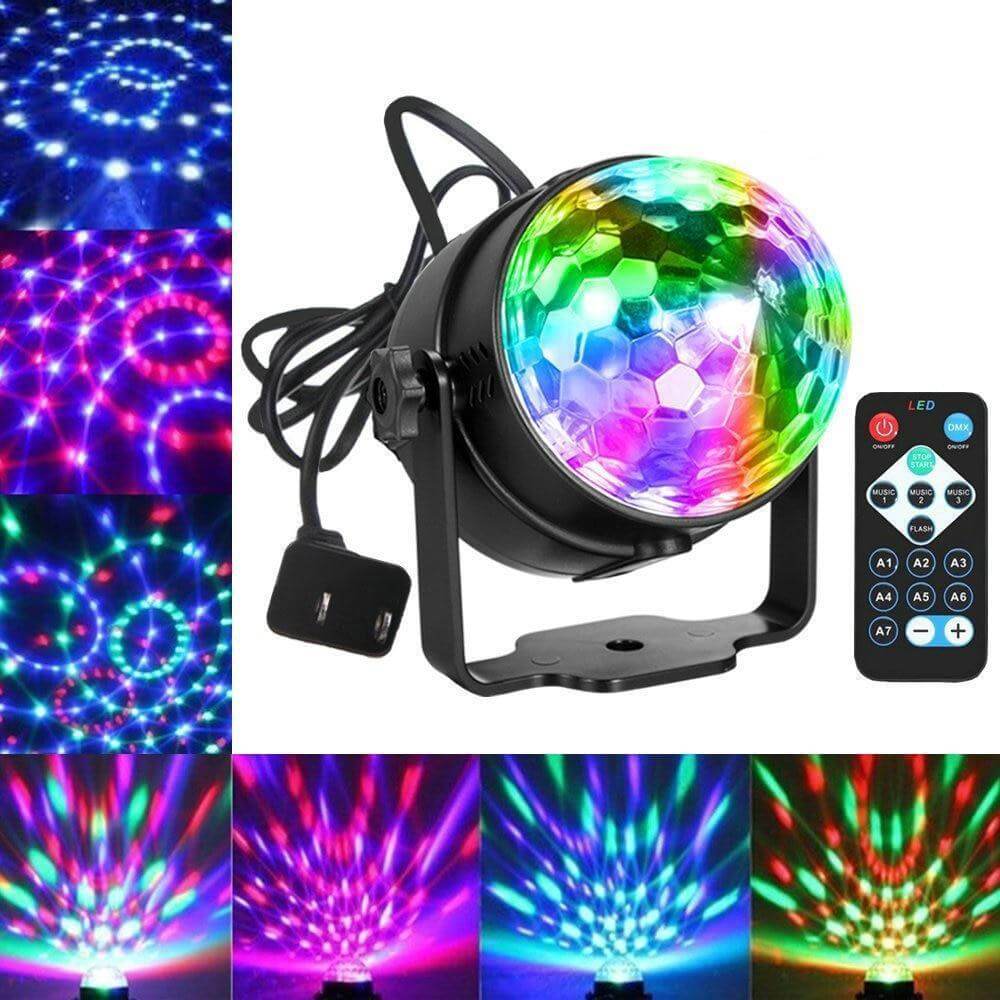 Sound Activated 7 Colors Laser Projector Party Light