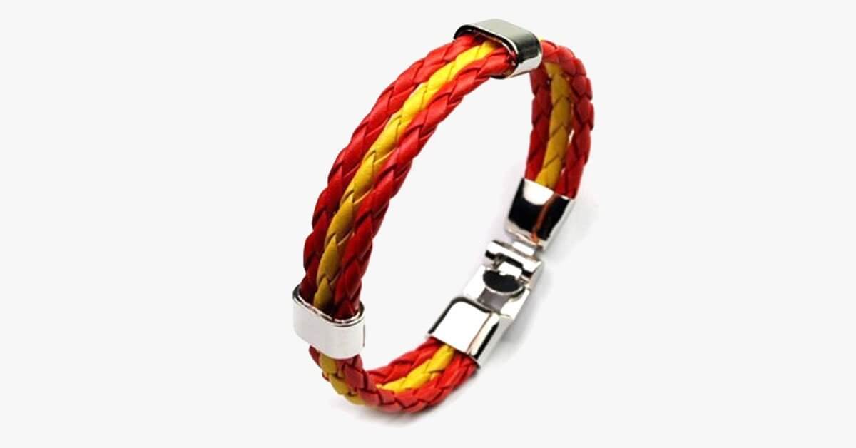 Spain Flag Bracelet