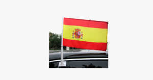 Spanish Flag Car Window Pole Decoration