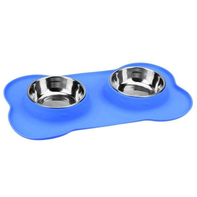 Spill Proof Dog Bowls No Spill Silicone Pet Feeder Station