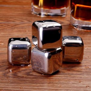 Stainless Steel Ice Cubes Metal Ice Cubes Reusable Whiskey Ice Cube