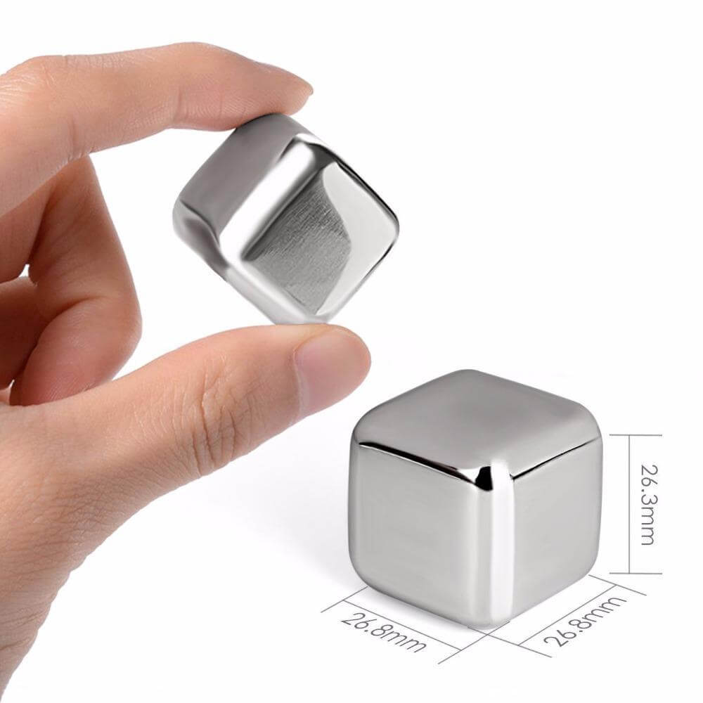 Stainless Steel Ice Cubes Metal Ice Cubes Reusable Whiskey Ice Cube