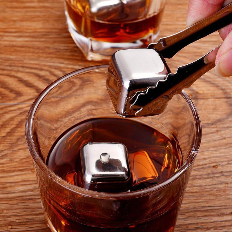 Stainless Steel Ice Cubes Metal Ice Cubes Reusable Whiskey Ice Cube