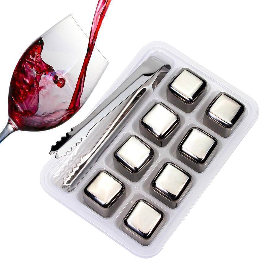 Stainless Steel Ice Cubes Reusable Chilling Stones