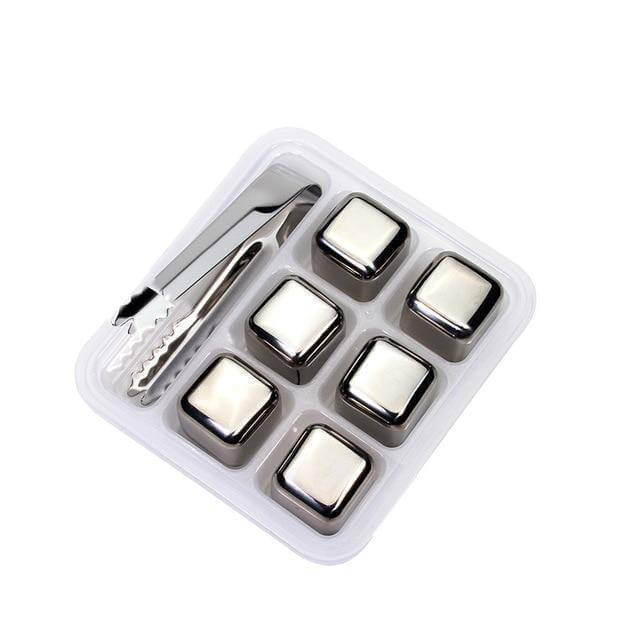 Stainless Steel Ice Cubes Reusable Chilling Stones