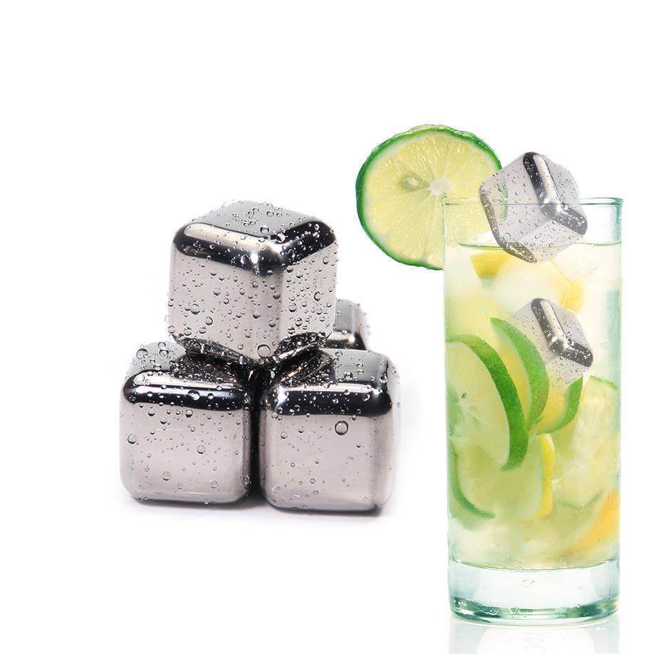 Stainless Steel Ice Cubes Reusable Chilling Stones