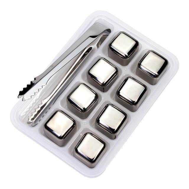 Stainless Steel Ice Cubes Reusable Chilling Stones