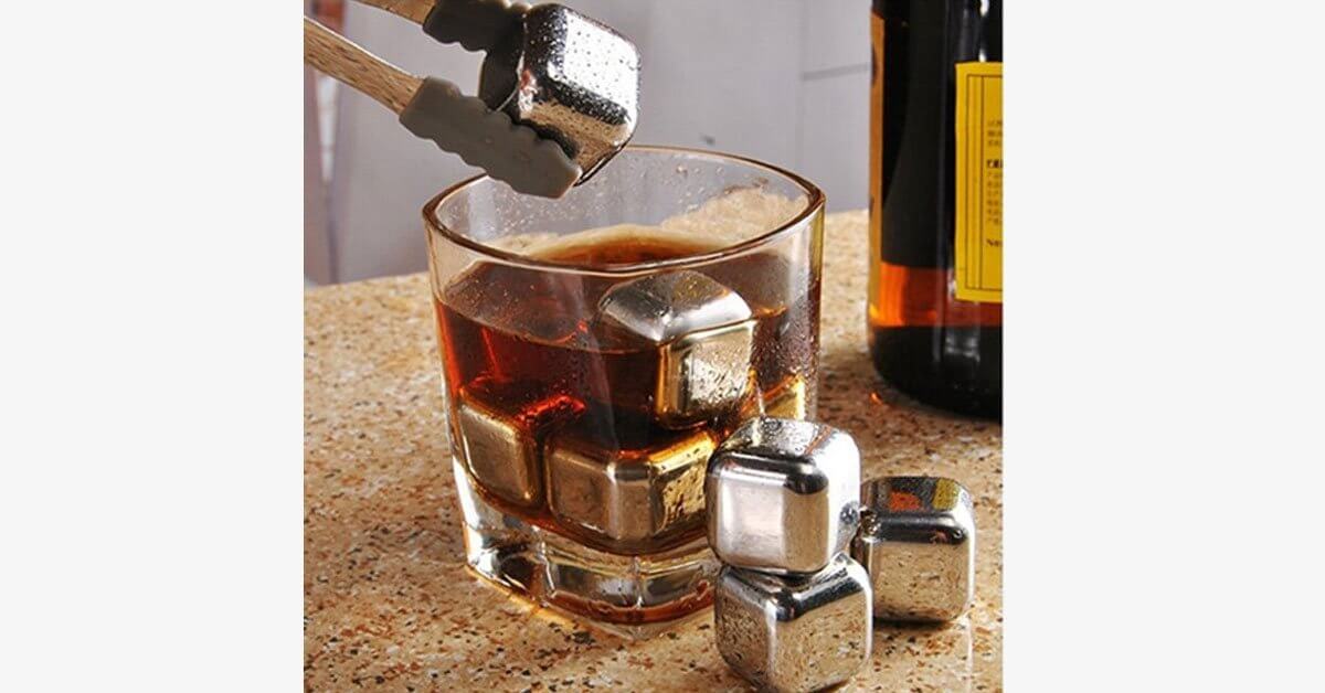 Stainless Steel Wine Cooler Cubes
