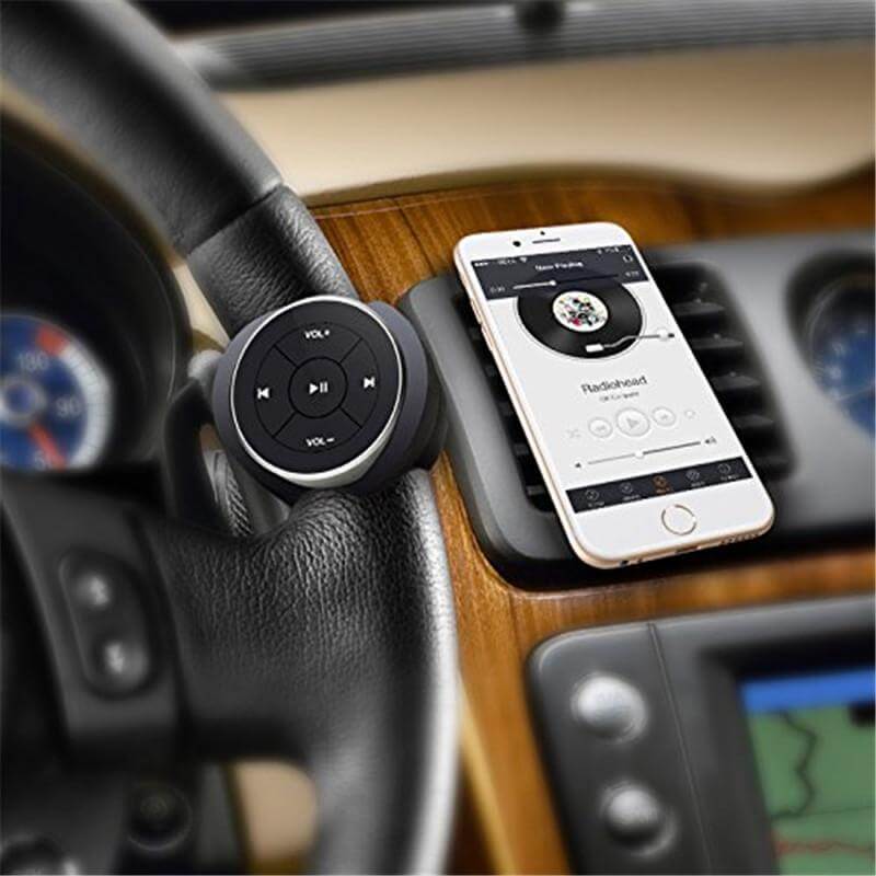 Steering Wheel Remote Control Adapter Car Wireless Bluetooth