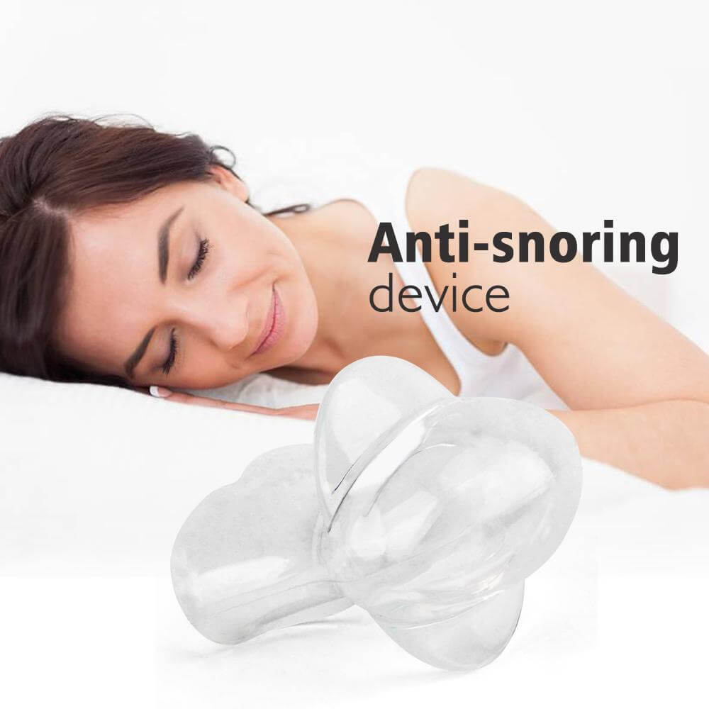 Stop Snoring 2Pcs Mouthpiece Guard Anti Snore Stopper Tongue Retaining
