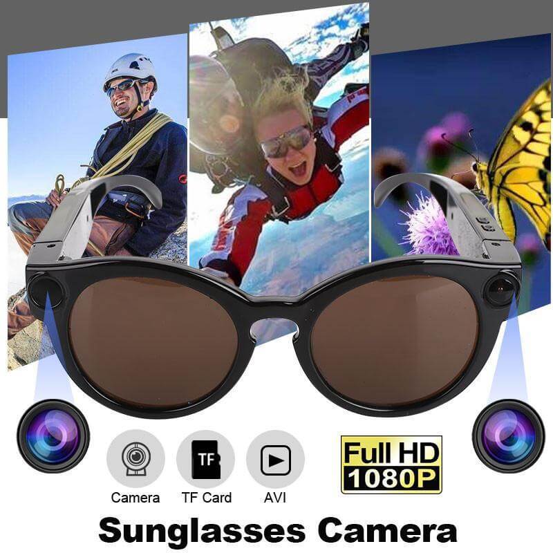 Sunglasses With Video Camera And Motion Detection
