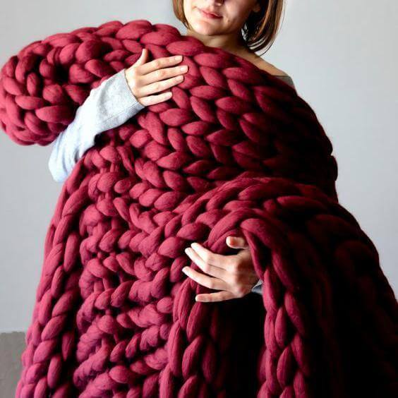 Super Chunky Knit Blanket