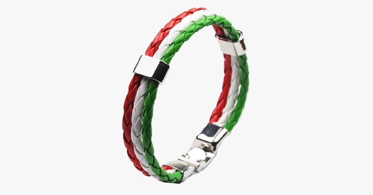 Support Hungary Leather Unisex Bracelet