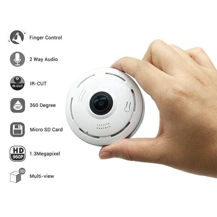 Surveillance Camera 360 Fisheye Panoramic Ip Camera Home Security