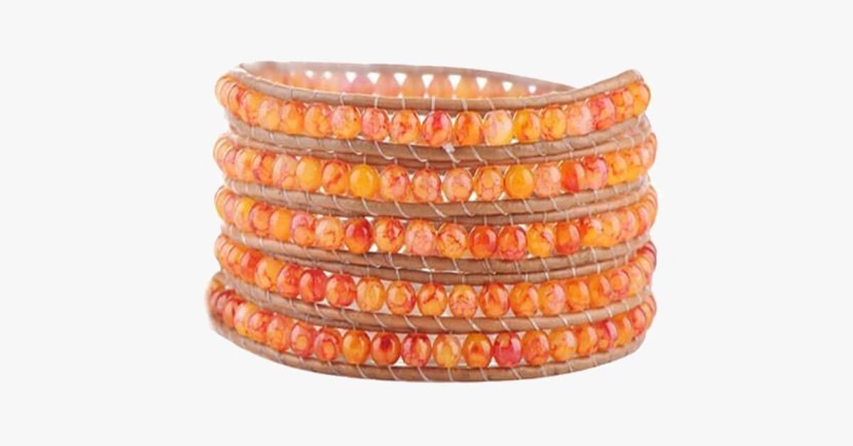 Tangerine Wrap Bracelet
