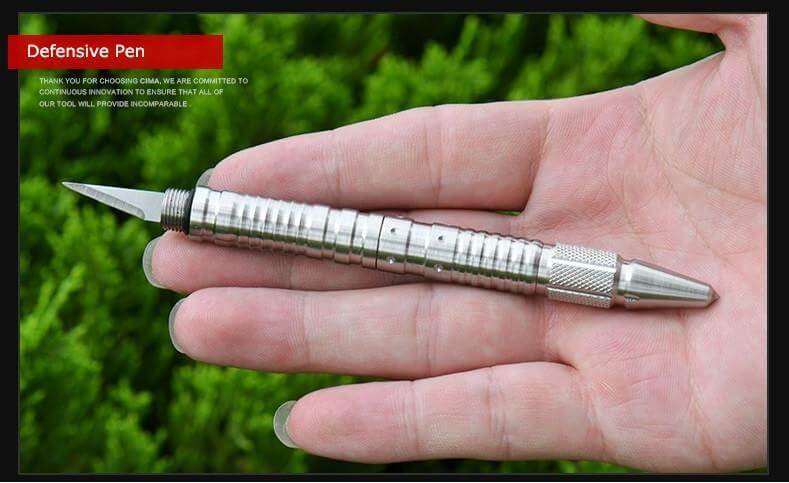 The 2Nd Generation Multi Function Defensive Pen With Tungsten Steel Tip