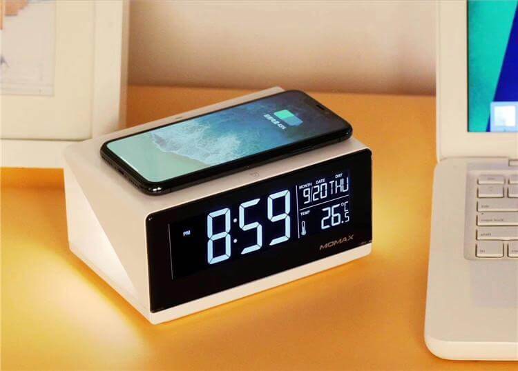 The Great Get Together Wireless Charger Alarm Clock Bedside Lamp