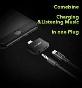 The Most Coolest Lightning Audio And Charge Adapter For Iphone 7 7Plus