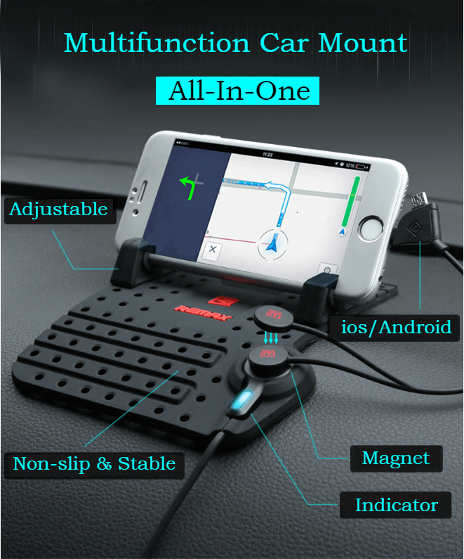 The Most Stable Universal Car Mount With Magnet Charging Fits For Android Ios