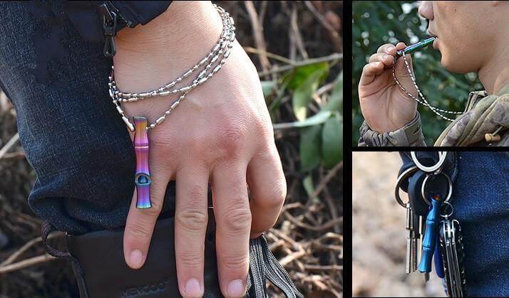 The World S Loudest Stainless Steel Survival Whistle Inspired By Bamboo