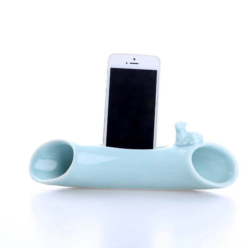 The Worlds Coolest Celadon Mobile Phone Sound Amplifier Stand Dock