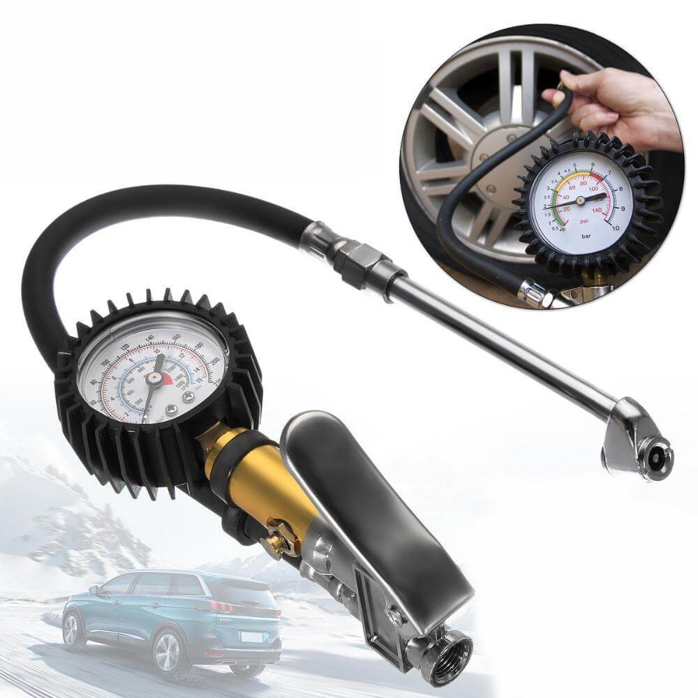 Tire Inflator Digital Car Air Compressor Pressure Gauge Meter