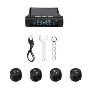 Tire Pressure Monitoring System Solar Power Wireless Tpms Lcd