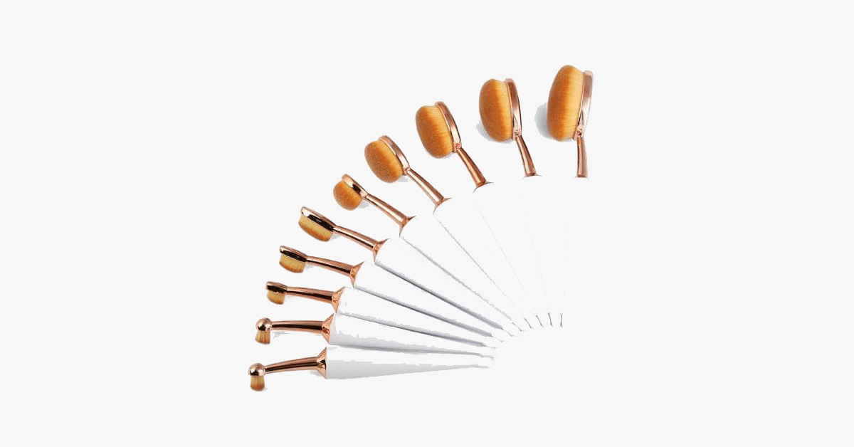 Umbrella Cut Oval Brush Set