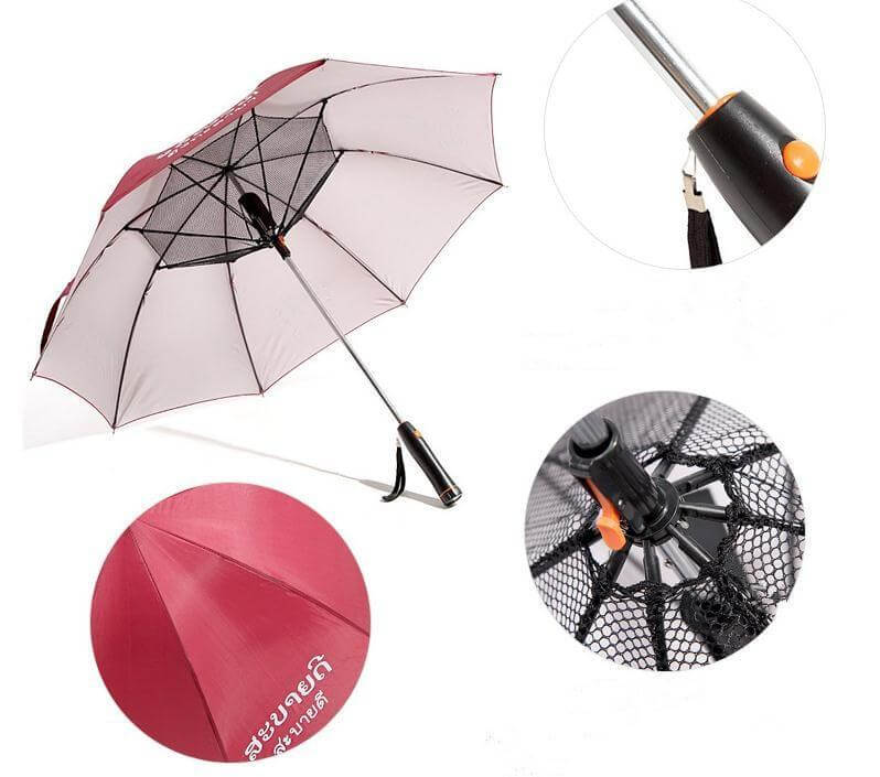 Umbrella With Fan Cooling Sun Protection Built In Fan Summer