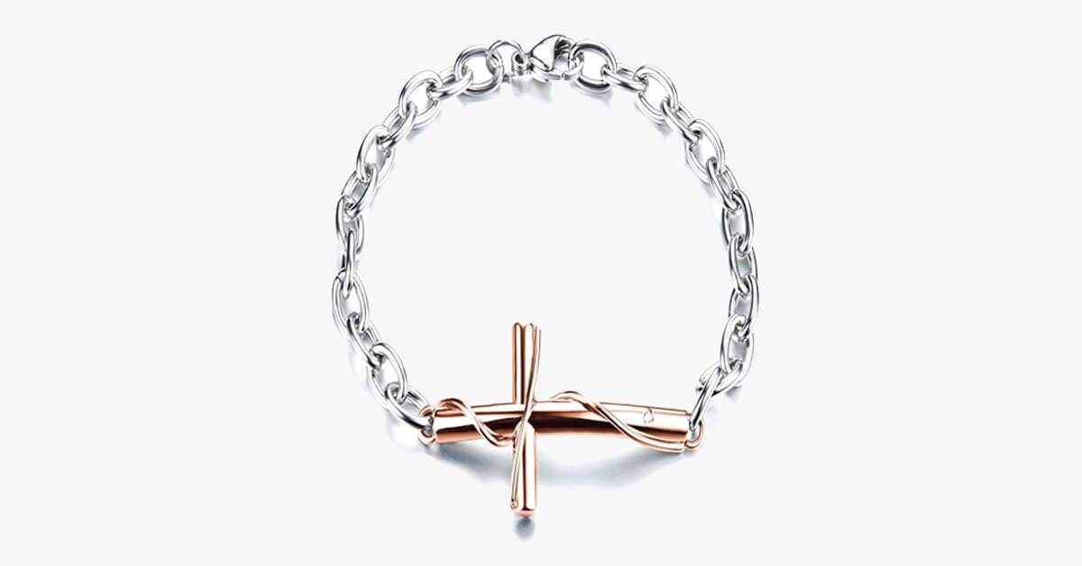Unisex Cross Chain Bracelet