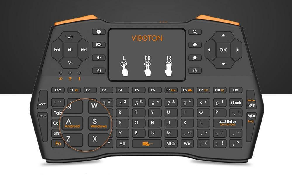 Upgraded Version Pocketable 2 4G Wireless Keyboard With Touchpad